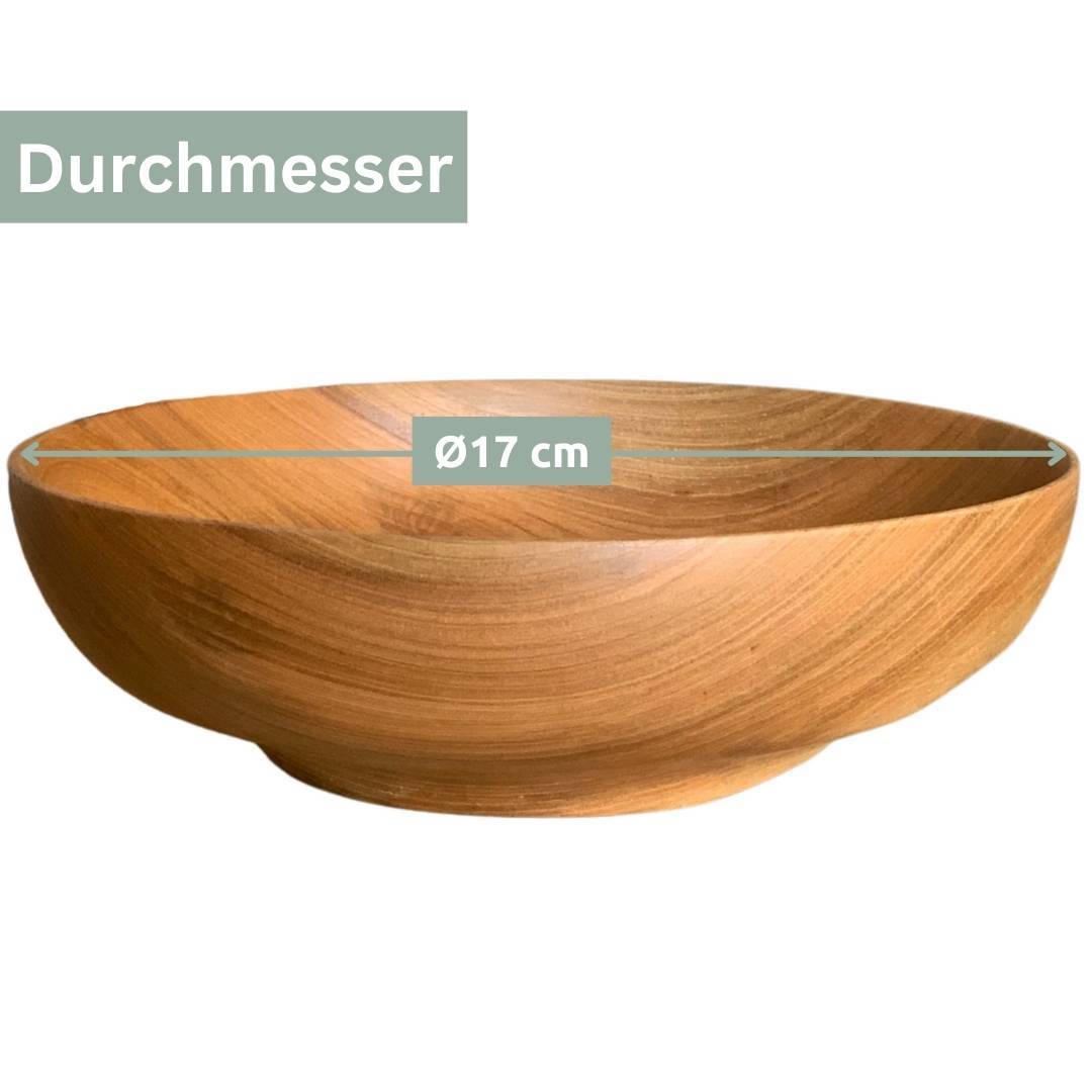 Holzschale Esche zum Dekorieren von holz4home®17 cm