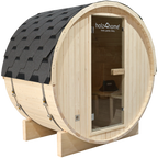 Fasssauna Pini wood Outdoor Sauna inkl. OfenM - 2 Personen / mit Montage