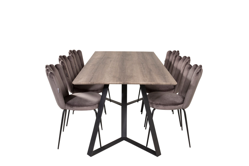 gr19200__1 Marina Rechteckiger Esszimmer Set Rechteckiges Essgruppen Set Default Title