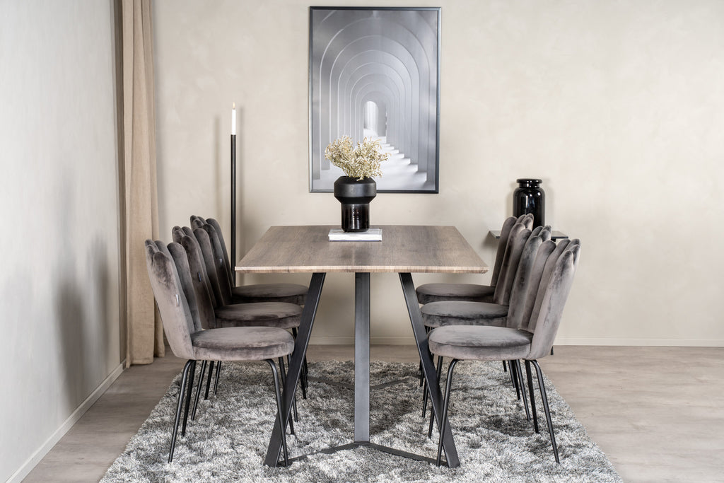 gr19200__10 Marina Rechteckiger Esszimmer Set Rechteckiges Essgruppen Set