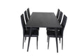 gr19985__1 Dipp rechteckiges Essgruppen Set mit schwarzem Tisch 180 x 90 cm und 6 schwarzen Esszimmerstühlen Default Title
