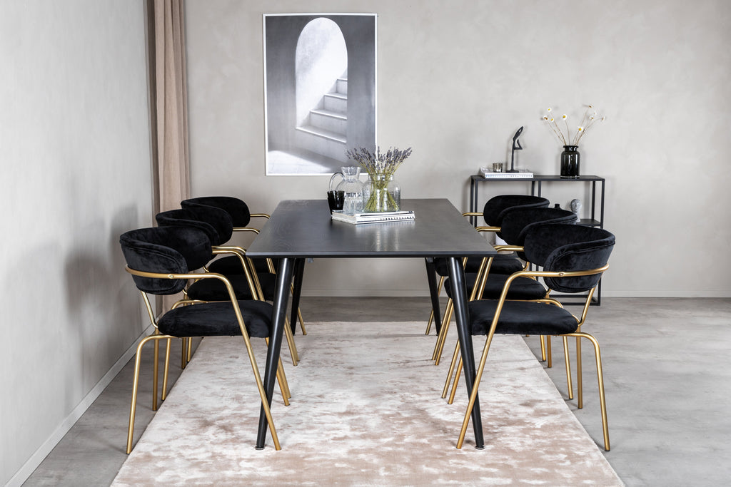 gr19986__10 Dipp Rechteckiger Esstisch Set Rechteckiges Essgruppen Set