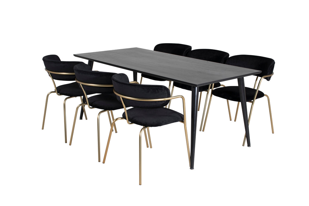 gr19986__2 Dipp Rechteckiger Esstisch Set Rechteckiges Essgruppen Set