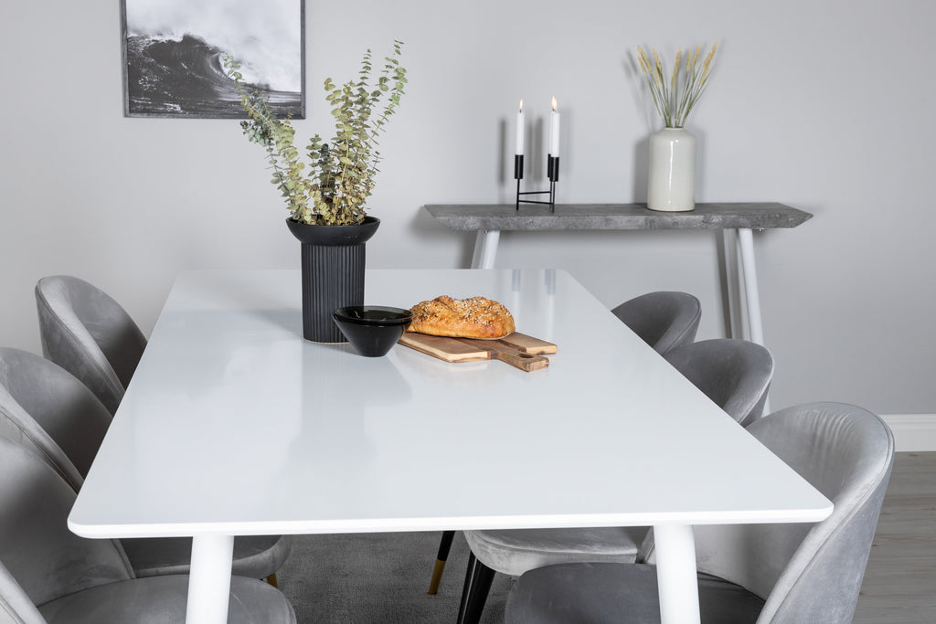 gr20073__13 Polar Rechteckiger Esstisch Set Rechteckiges Essgruppen Set