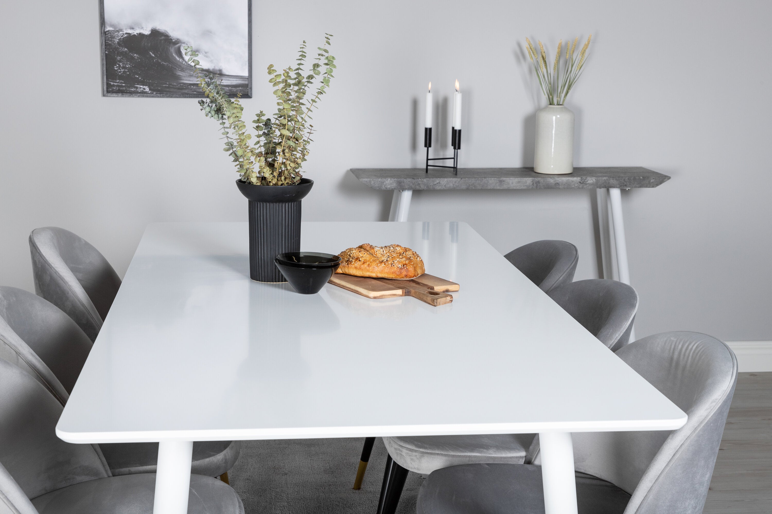 gr20073__13 Polar Rechteckiger Esstisch Set Rechteckiges Essgruppen Set