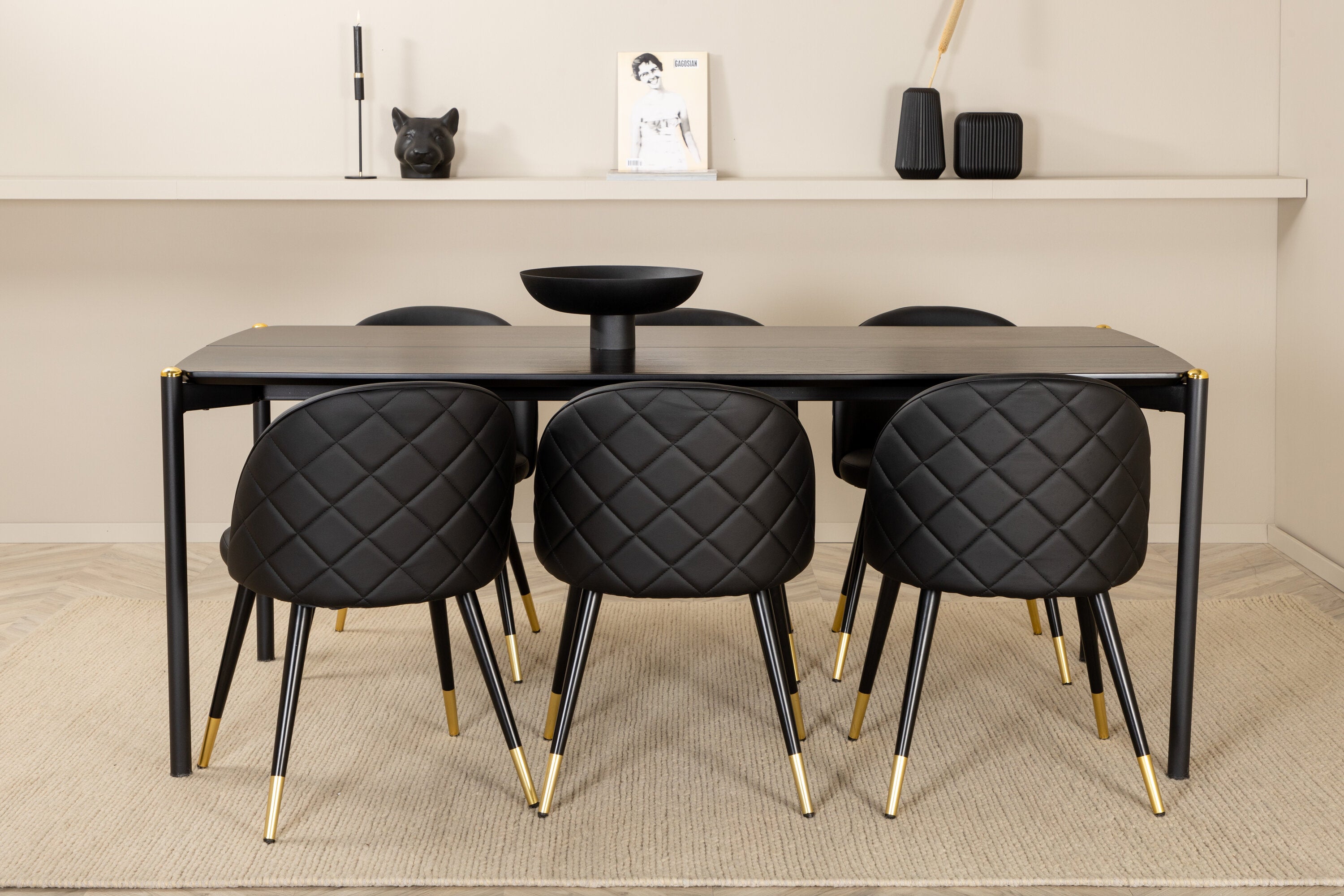 gr22086__10 Pelle Rechteckige Essgruppe Rechteckiges Essgruppen Set Default Title