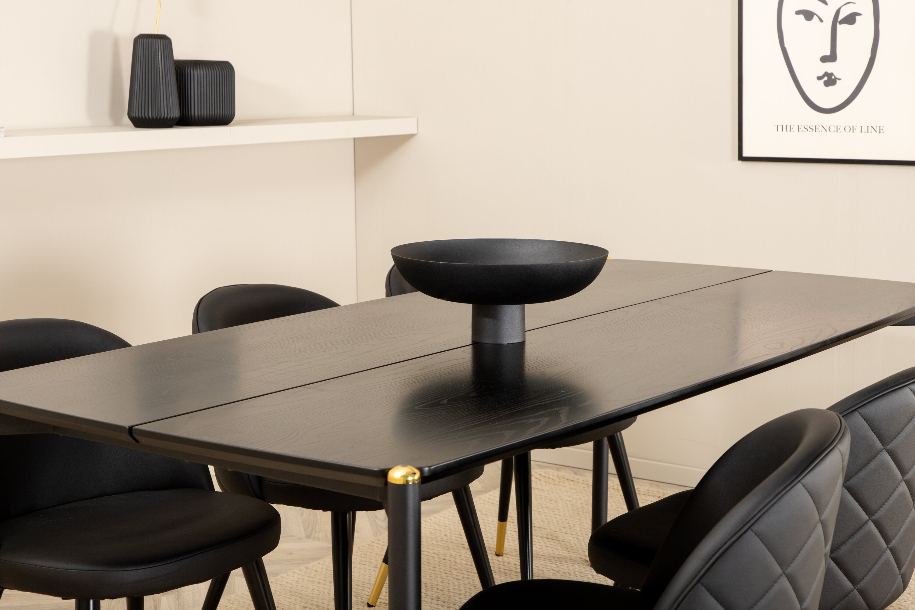 gr22086__12 Pelle Rechteckige Essgruppe Rechteckiges Essgruppen Set