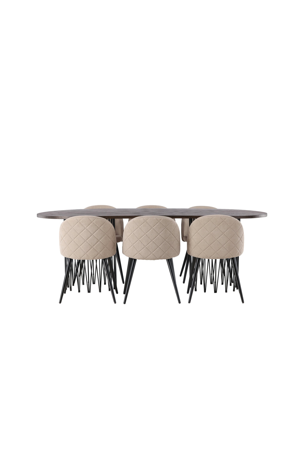 Esstisch-Set Stone mit den Stühlen Velvet