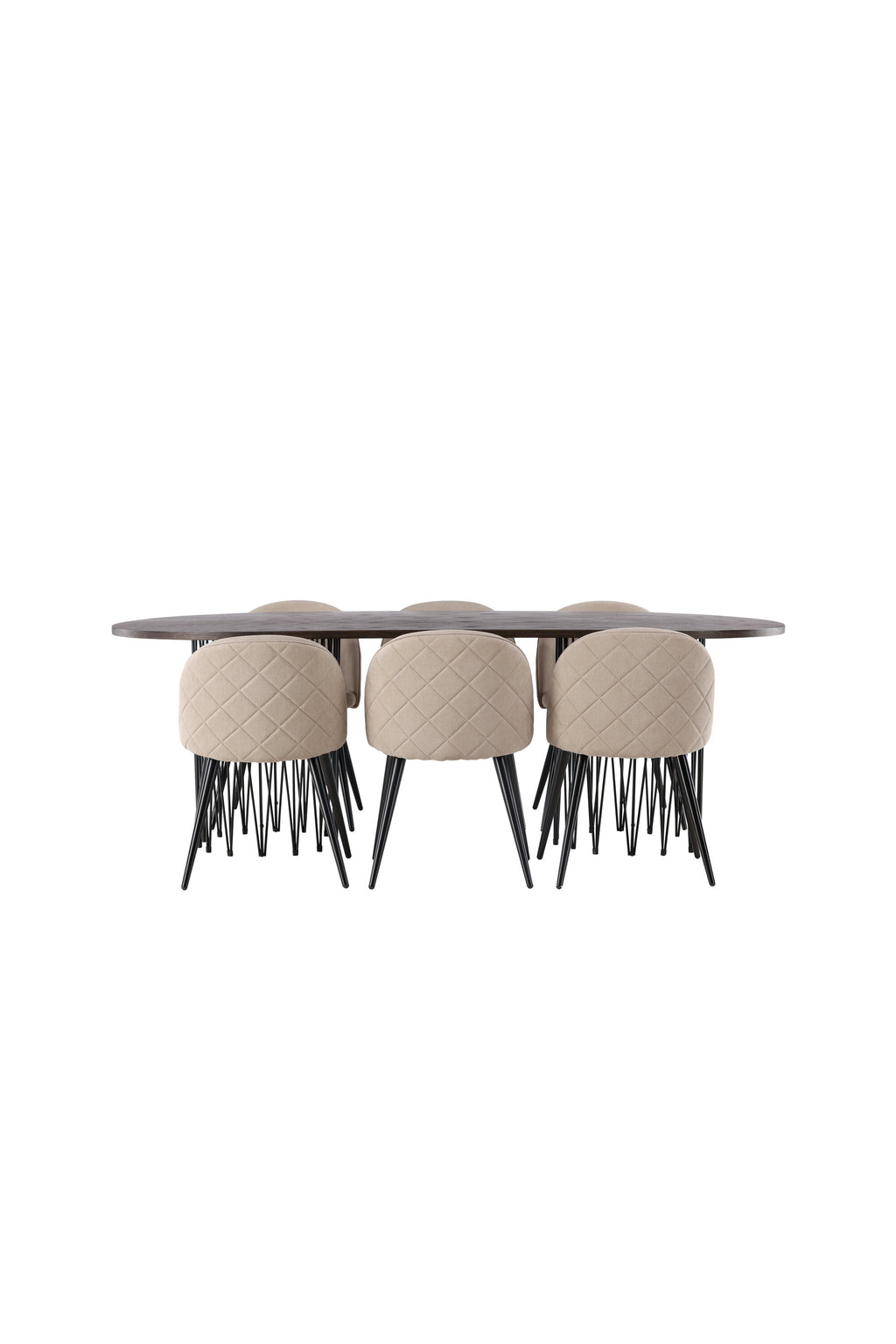 Esstisch-Set Stone mit den Stühlen Velvet