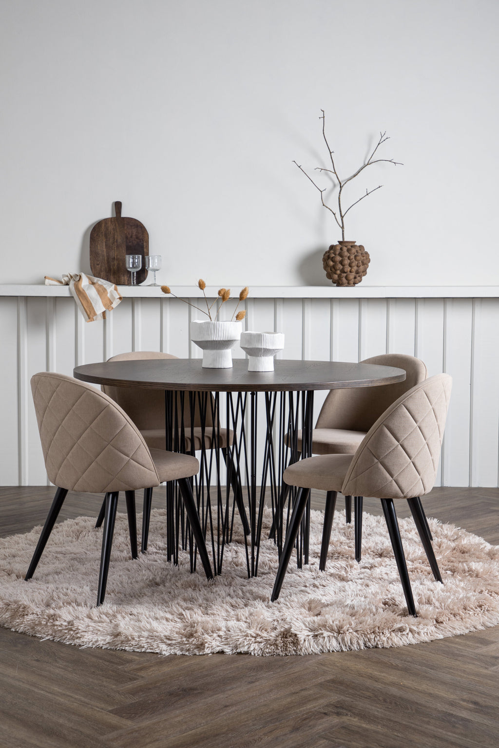 gr22836_1_m Stone Round Dining Set Rundes Essgruppen Set