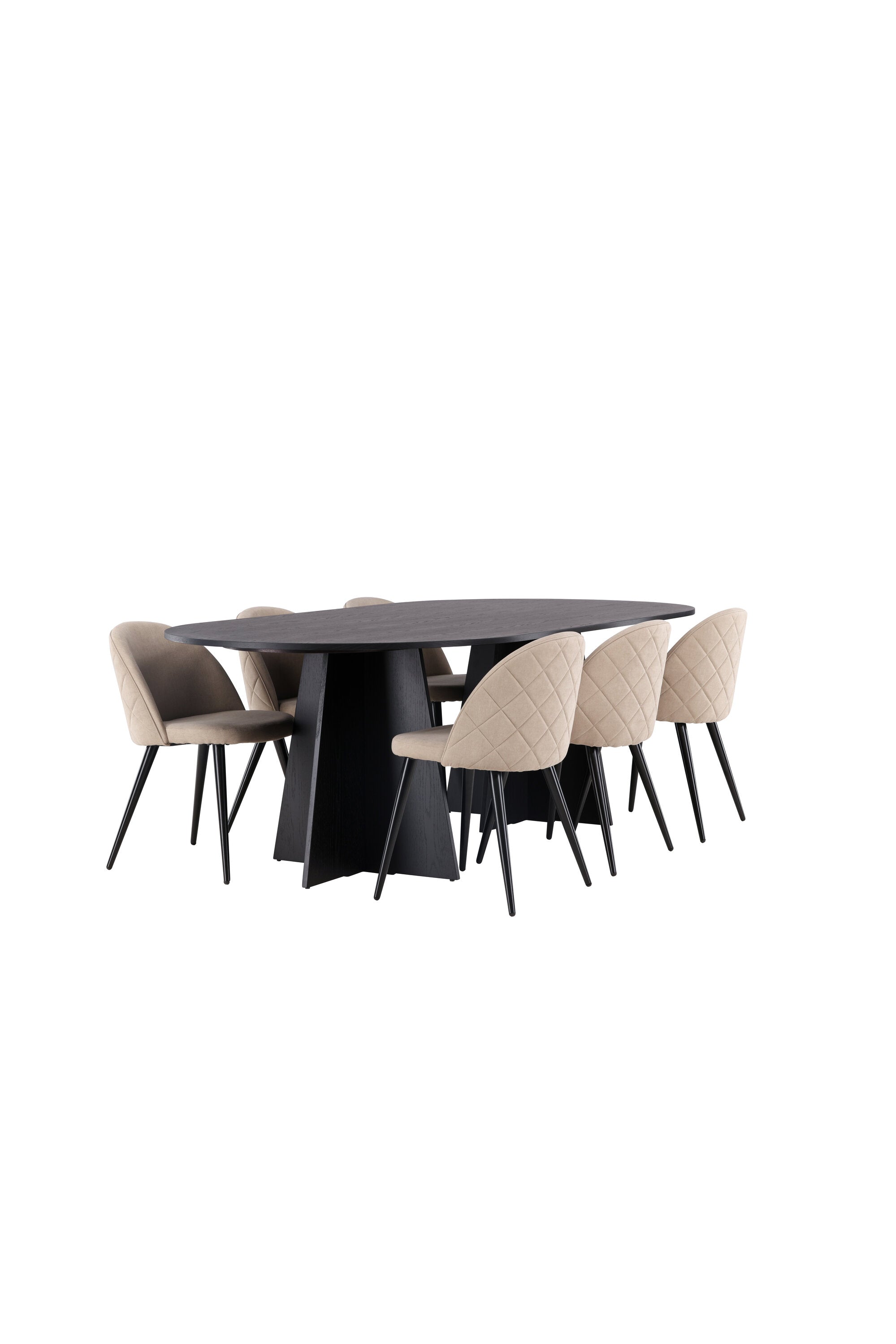 gr22854_11_os Dining Set Bootcut Mit Den Stühlen Velvet Rechteckiges Essgruppen Set
