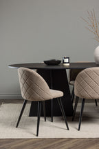 gr22854_5_m Dining Set Bootcut Mit Den Stühlen Velvet Rechteckiges Essgruppen Set
