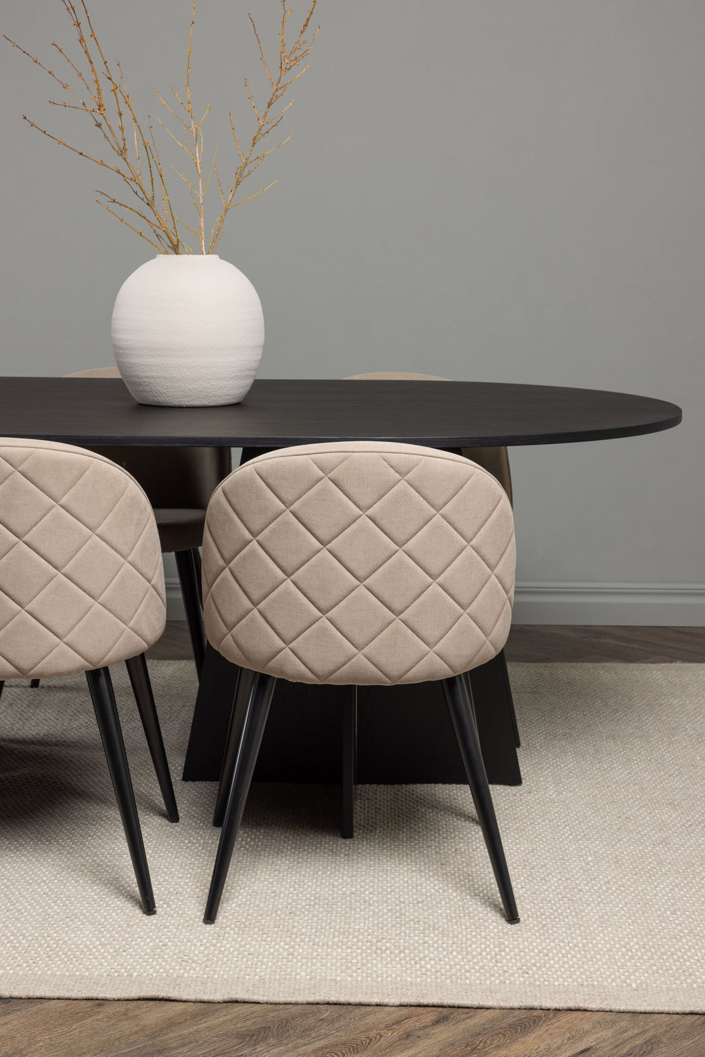 gr22854_7_m Dining Set Bootcut Mit Den Stühlen Velvet Rechteckiges Essgruppen Set