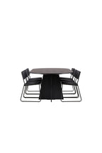 gr22857_10_os Dining Set Bootcut Mit Den Stühlen Kenth Rechteckiges Essgruppen Set Table: 75x230x115 Chair: 52x76x40