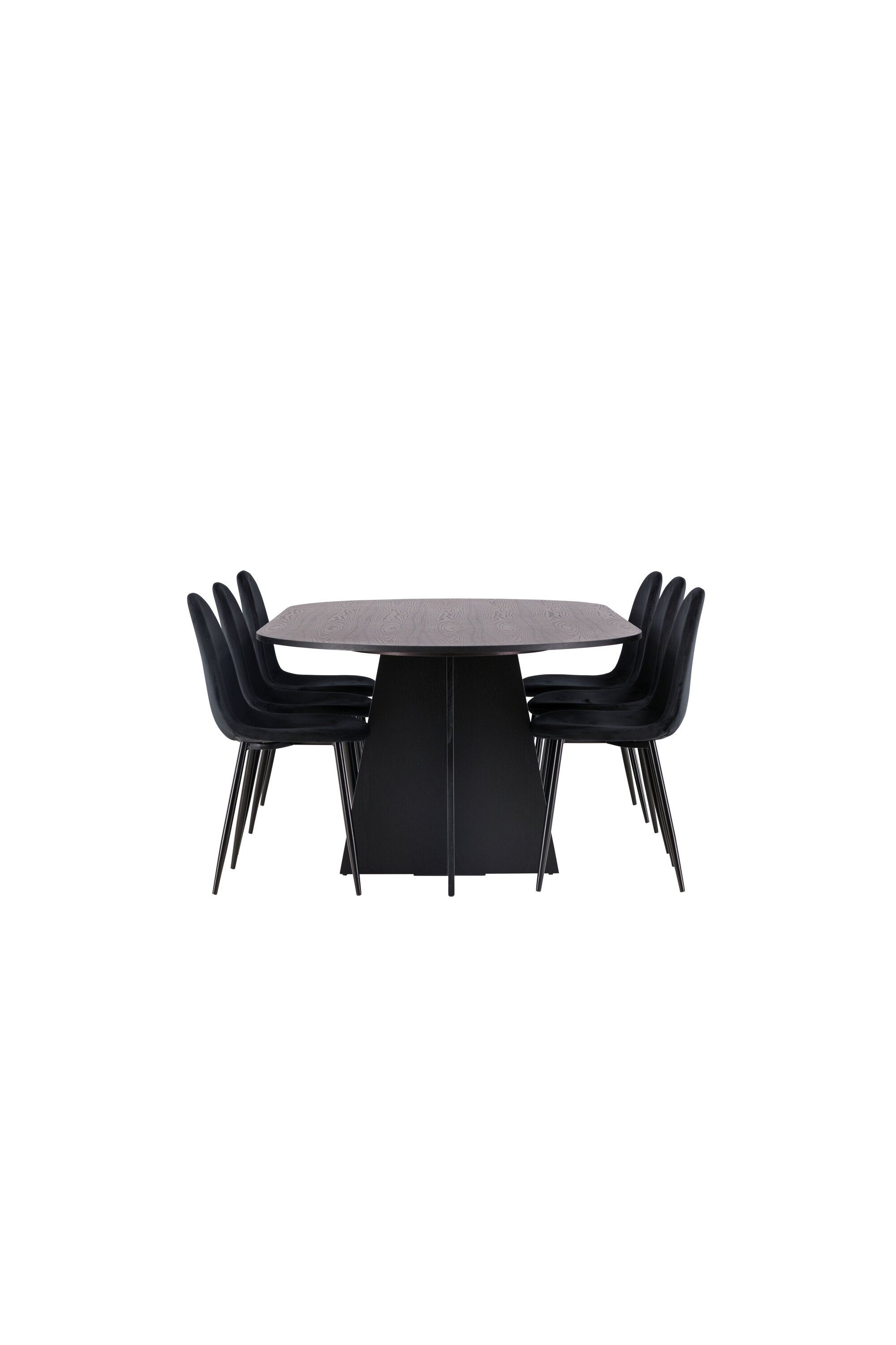 gr22858_10_os Dining Set Bootcut Mit Den Stühlen Polar Rechteckiges Essgruppen Set Table: 75x230x115 Chair: 53,3x88x42,5