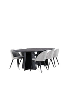 gr22860_11_os Dining Set Bootcut Mit Den Stühlen Velvet Rechteckiges Essgruppen Set