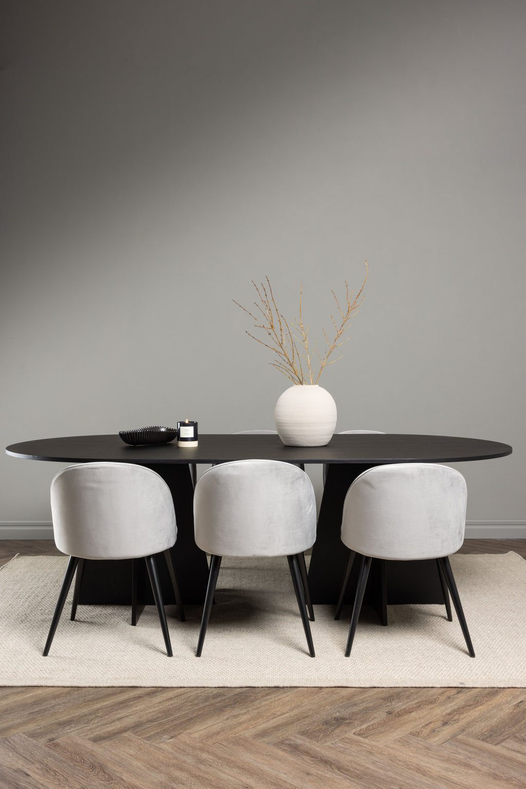 gr22860_1_m Dining Set Bootcut Mit Den Stühlen Velvet Rechteckiges Essgruppen Set