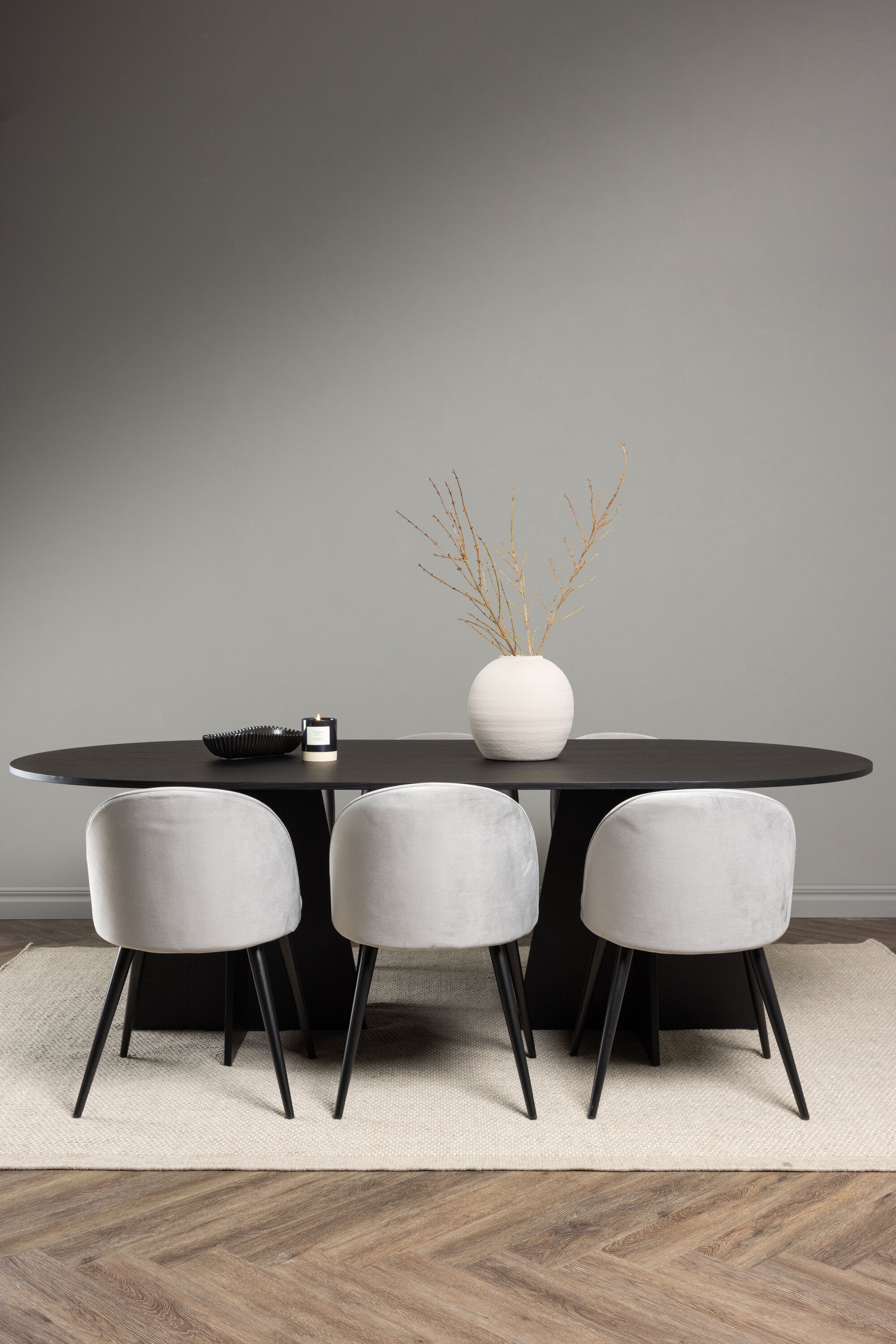 gr22860_1_m Dining Set Bootcut Mit Den Stühlen Velvet Rechteckiges Essgruppen Set