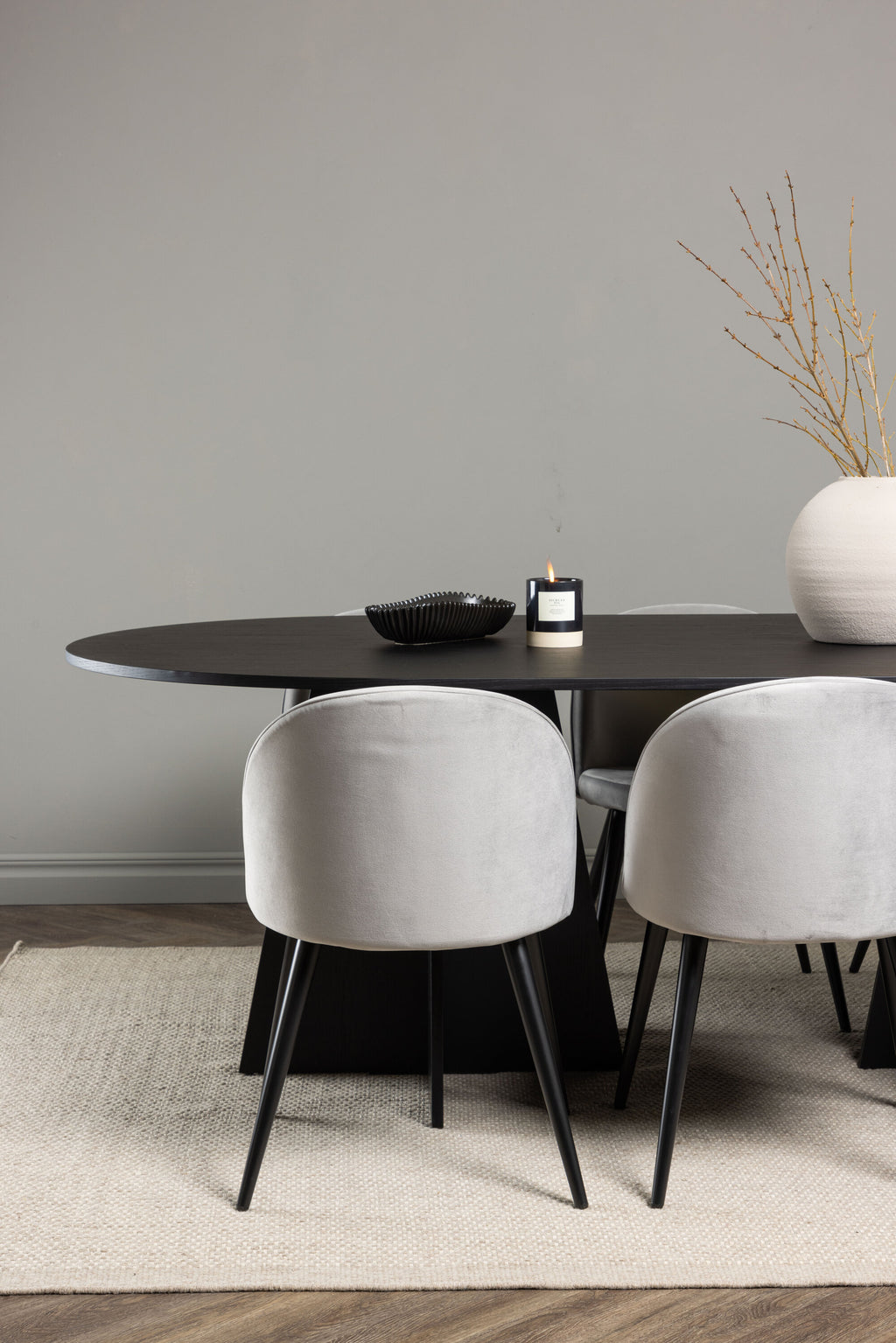 gr22860_3_m Dining Set Bootcut Mit Den Stühlen Velvet Rechteckiges Essgruppen Set