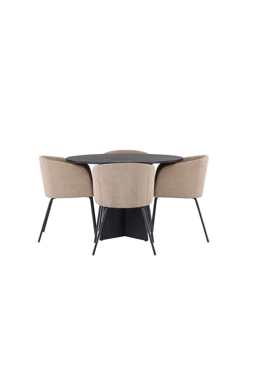 gr22864_10_os Bootcut Round Dining Set Rundes Essgruppen Set Default Title