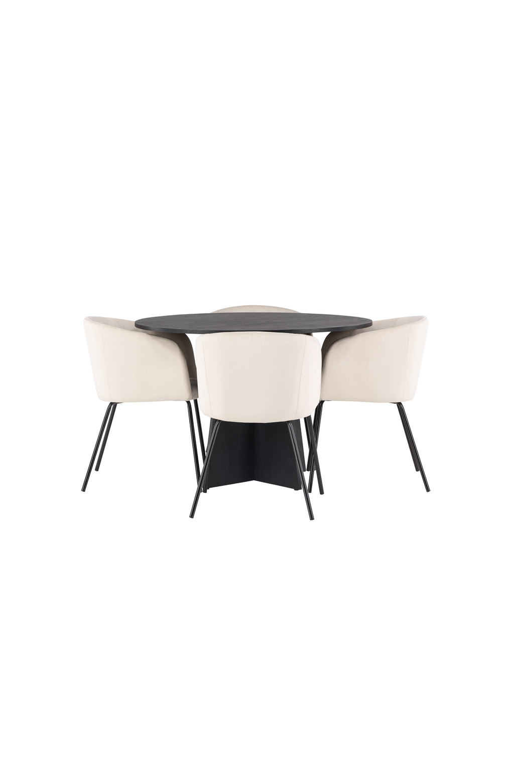 gr22865_10_os Bootcut Round Dining Set Rundes Essgruppen Set Default Title
