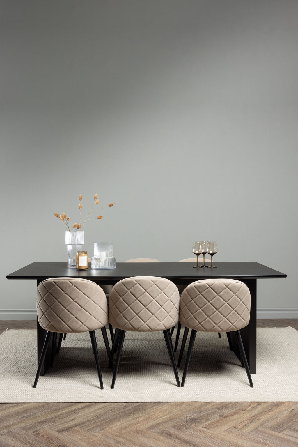 gr22906_1_m Essgarnitur Vail Mit Den Stühlen Velvet Rechteckiges Essgruppen Set