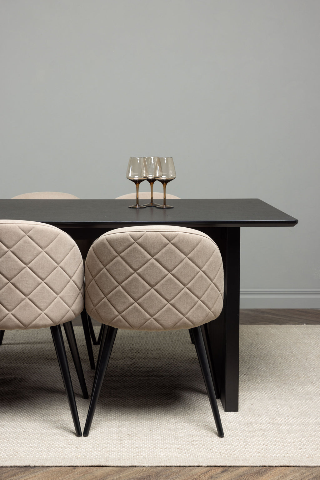 gr22906_6_m Essgarnitur Vail Mit Den Stühlen Velvet Rechteckiges Essgruppen Set