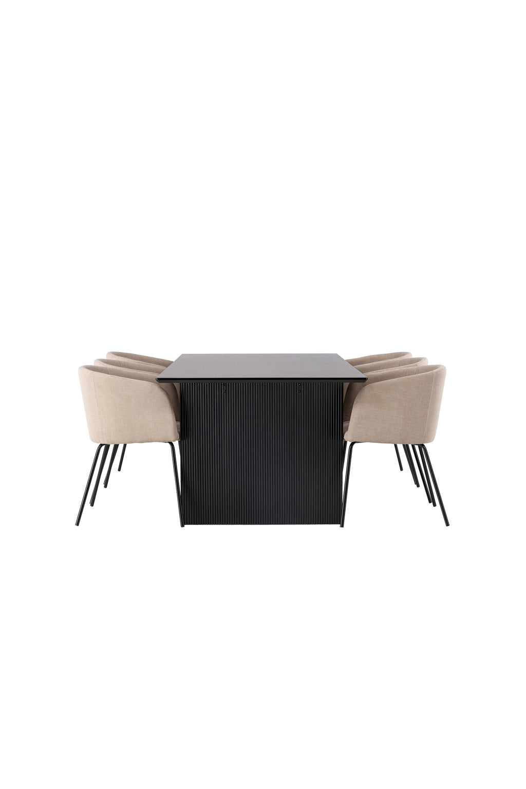 gr22907_10_os Dining Set Vail Mit Den Stühlen Berit Rechteckiges Essgruppen Set Table: 75x200x100 Chair: 55x78x55