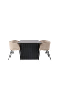 gr22907_10_os Dining Set Vail Mit Den Stühlen Berit Rechteckiges Essgruppen Set Table: 75x200x100 Chair: 55x78x55