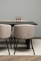 gr22907_4_m Dining Set Vail Mit Den Stühlen Berit Rechteckiges Essgruppen Set