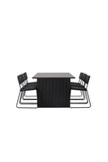 gr22909_10_os Esszimmer Set Vail Mit 6 Kenth Esszimmerstühlen Rechteckiges Essgruppen Set Table: 75x200x100 Chair: 52x76x40