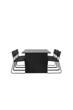 gr22909_10_os Esszimmer Set Vail Mit 6 Kenth Esszimmerstühlen Rechteckiges Essgruppen Set Table: 75x200x100 Chair: 52x76x40