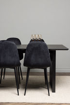 gr22910_4_m Esszimmer Set Vail Mit Den Stühlen Polar Rechteckiges Essgruppen Set