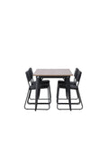 gr22926_10_os Tempe Rechteckiger Esstisch Set Rechteckiges Essgruppen Set Table: 75x140x80 Chair: 52x76x40