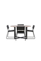 gr22946_10_os Durango Runder Esstisch Set Rundes Essgruppen Set Table: ⌀120 Chair: 52x76x40