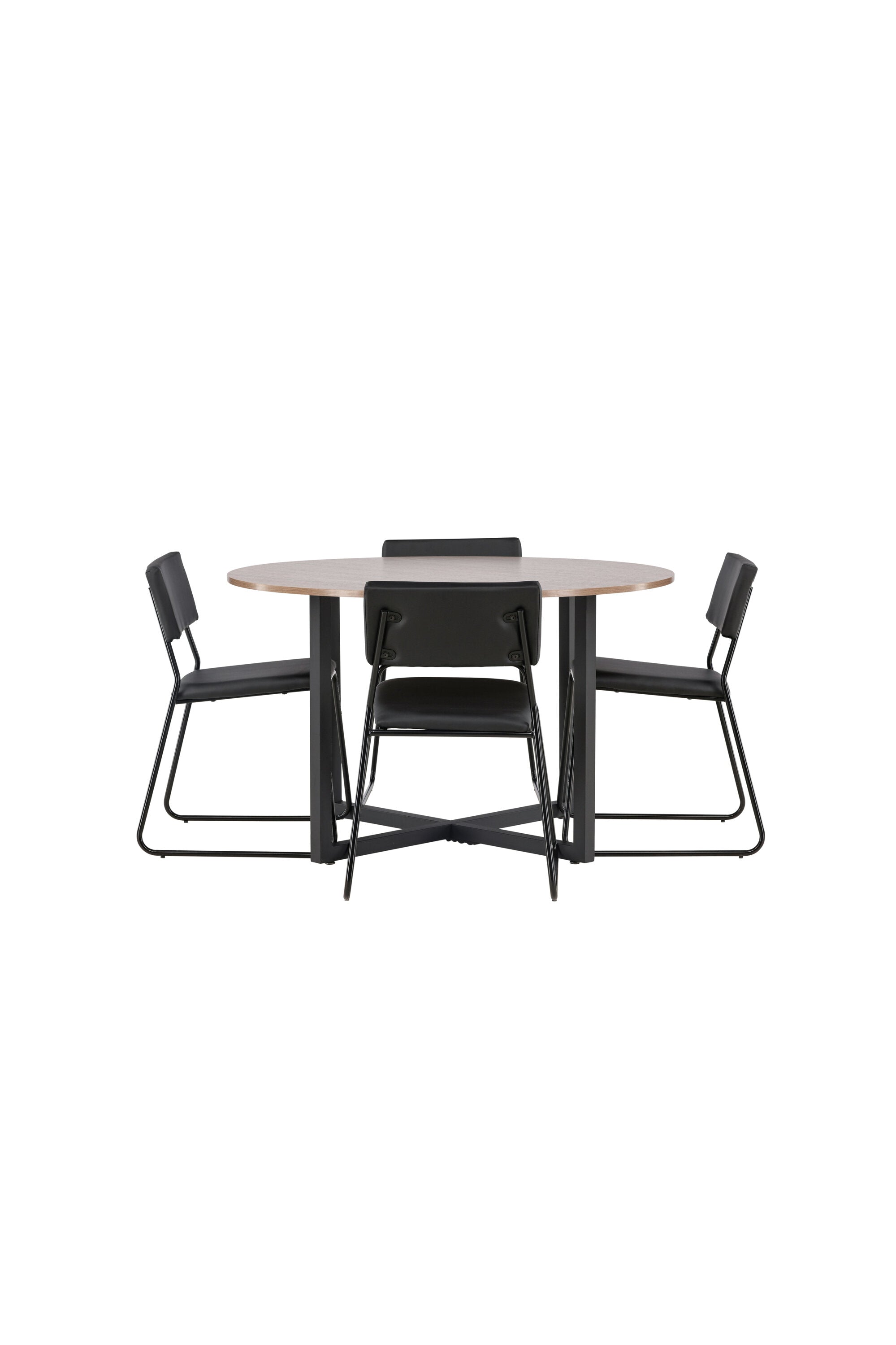 gr22946_10_os Durango Runder Esstisch Set Rundes Essgruppen Set Table: ⌀120 Chair: 52x76x40