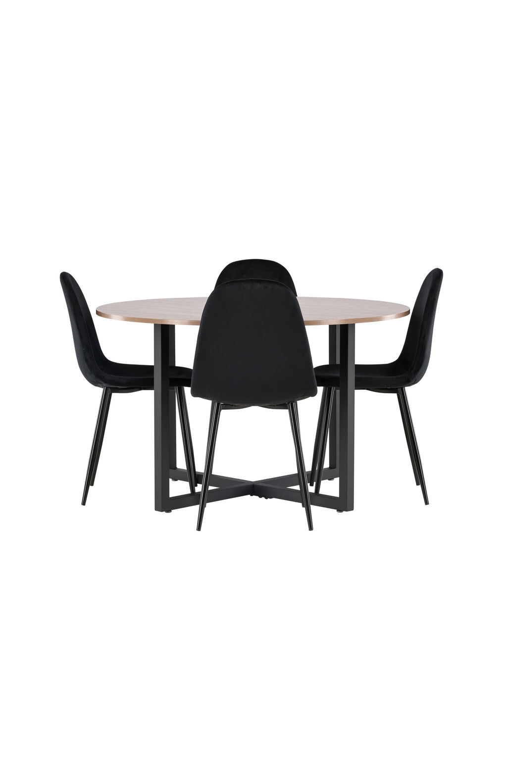 gr22947_10_os Durango Runder Esstisch Set Rundes Essgruppen Set Table: ⌀120 Chair: 53,3x88x42,5