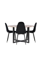 gr22947_10_os Durango Runder Esstisch Set Rundes Essgruppen Set Table: ⌀120 Chair: 53,3x88x42,5