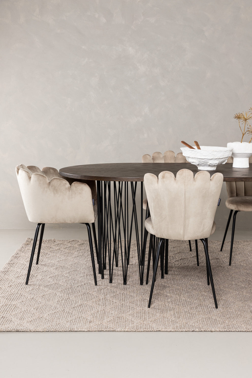 gr22956_4_m Stone Oval Dining Set Ovales Essgruppen Set