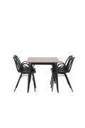 gr22984_10_os Dining Set Tempe Mit Den Stühlen Dyrön Rechteckiges Essgruppen Set 80x140
