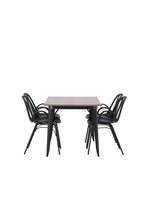 gr22984_10_os Dining Set Tempe Mit Den Stühlen Dyrön Rechteckiges Essgruppen Set 80x140