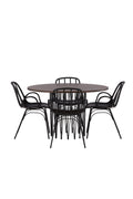 gr23023_10_os Dining Set Stone Mit Den Stühlen Dyrön Rundes Essgruppen Set Default Title
