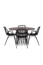 gr23023_10_os Dining Set Stone Mit Den Stühlen Dyrön Rundes Essgruppen Set Default Title