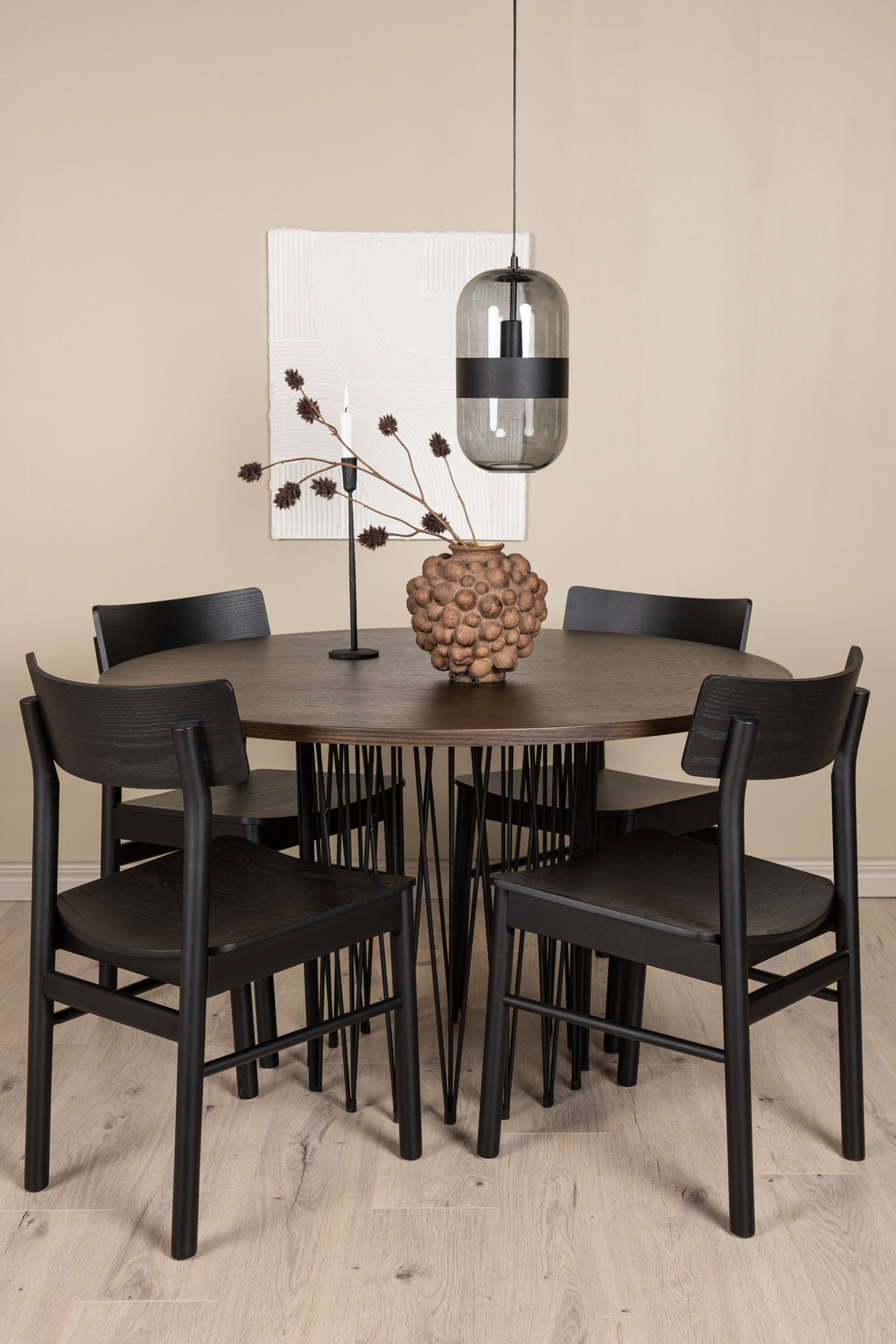 gr23029_1_m Stone Round Dining Set Rundes Essgruppen Set