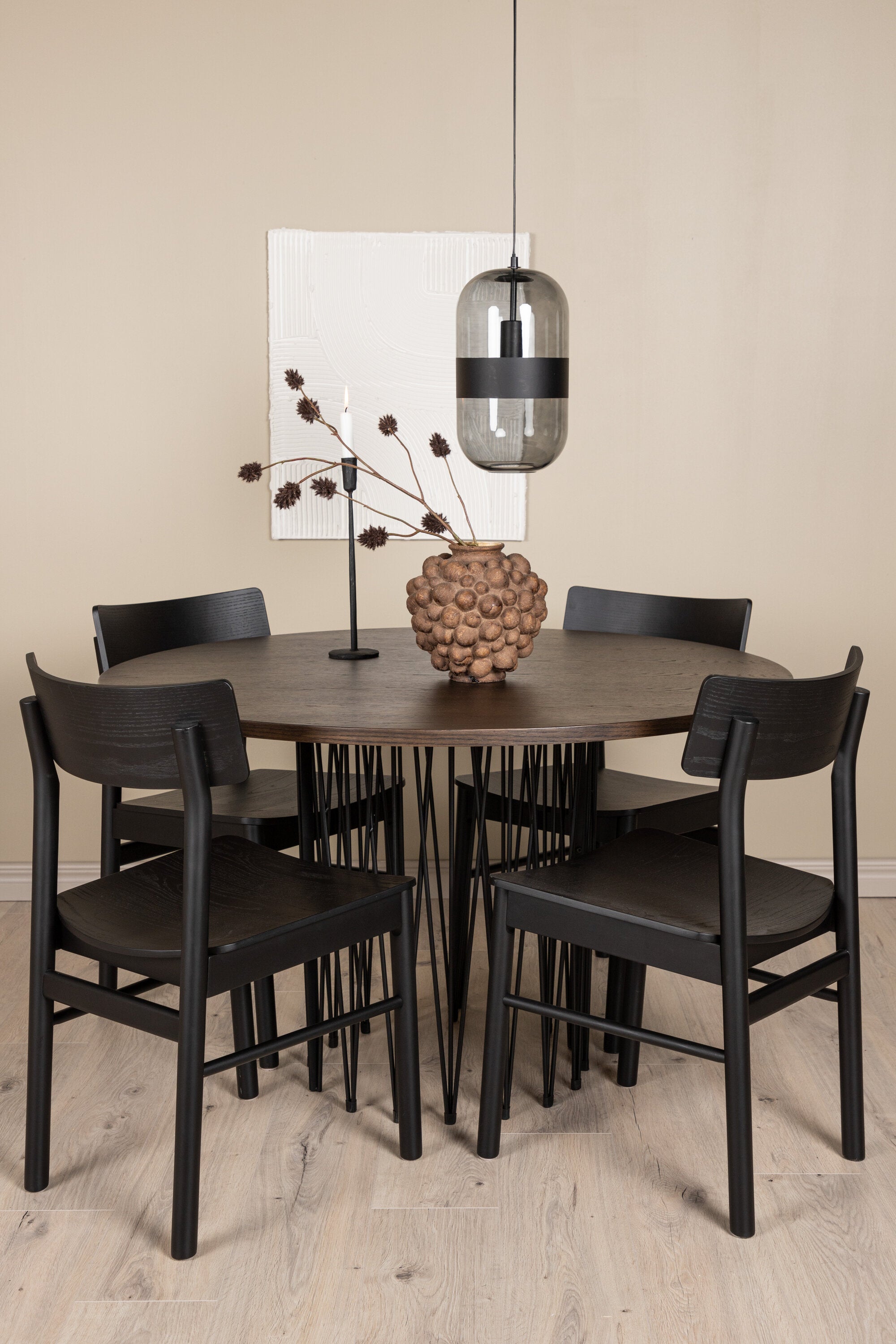 gr23029_1_m Stone Round Dining Set Rundes Essgruppen Set