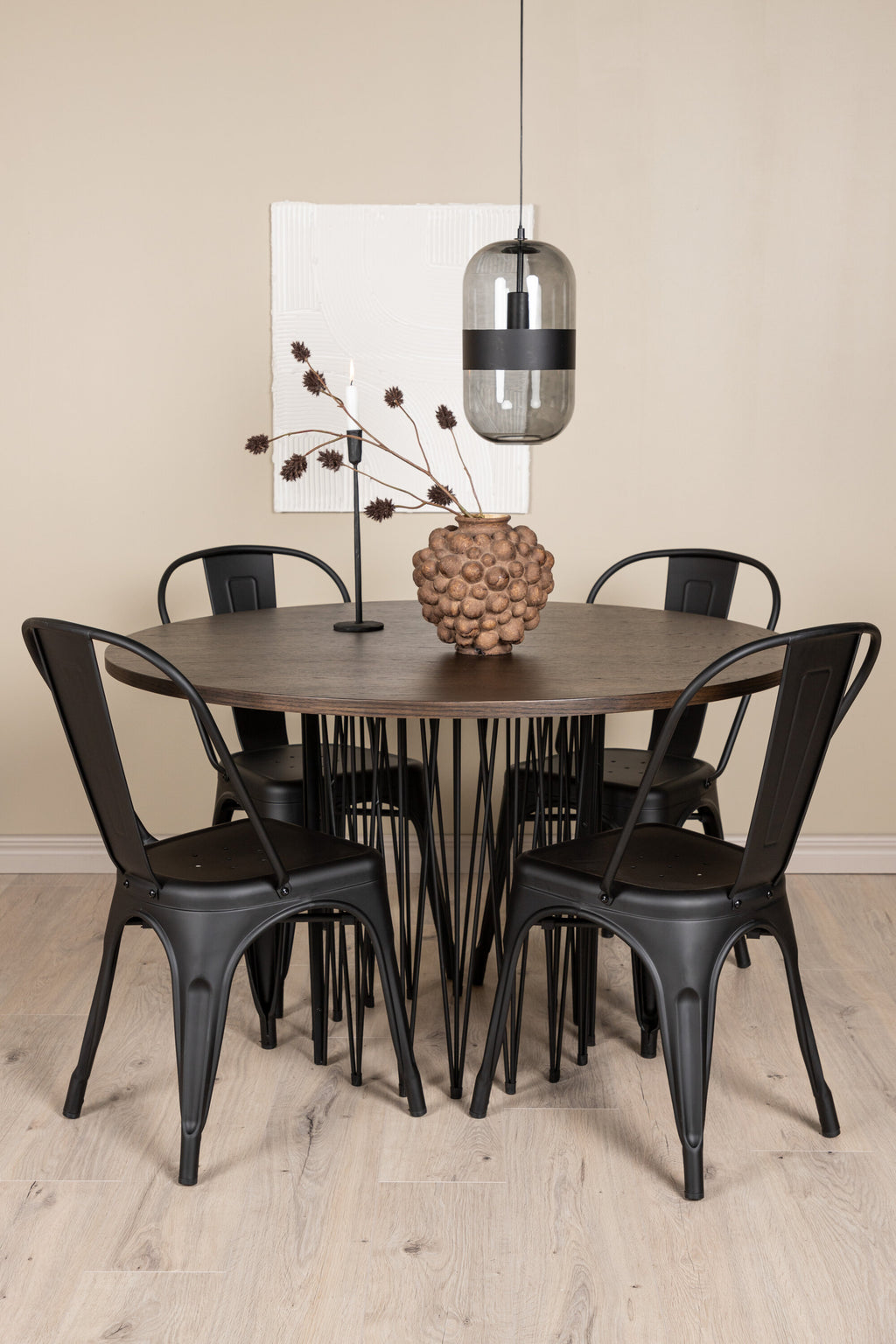 gr23033_1_m Stone Round Dining Set Rundes Essgruppen Set