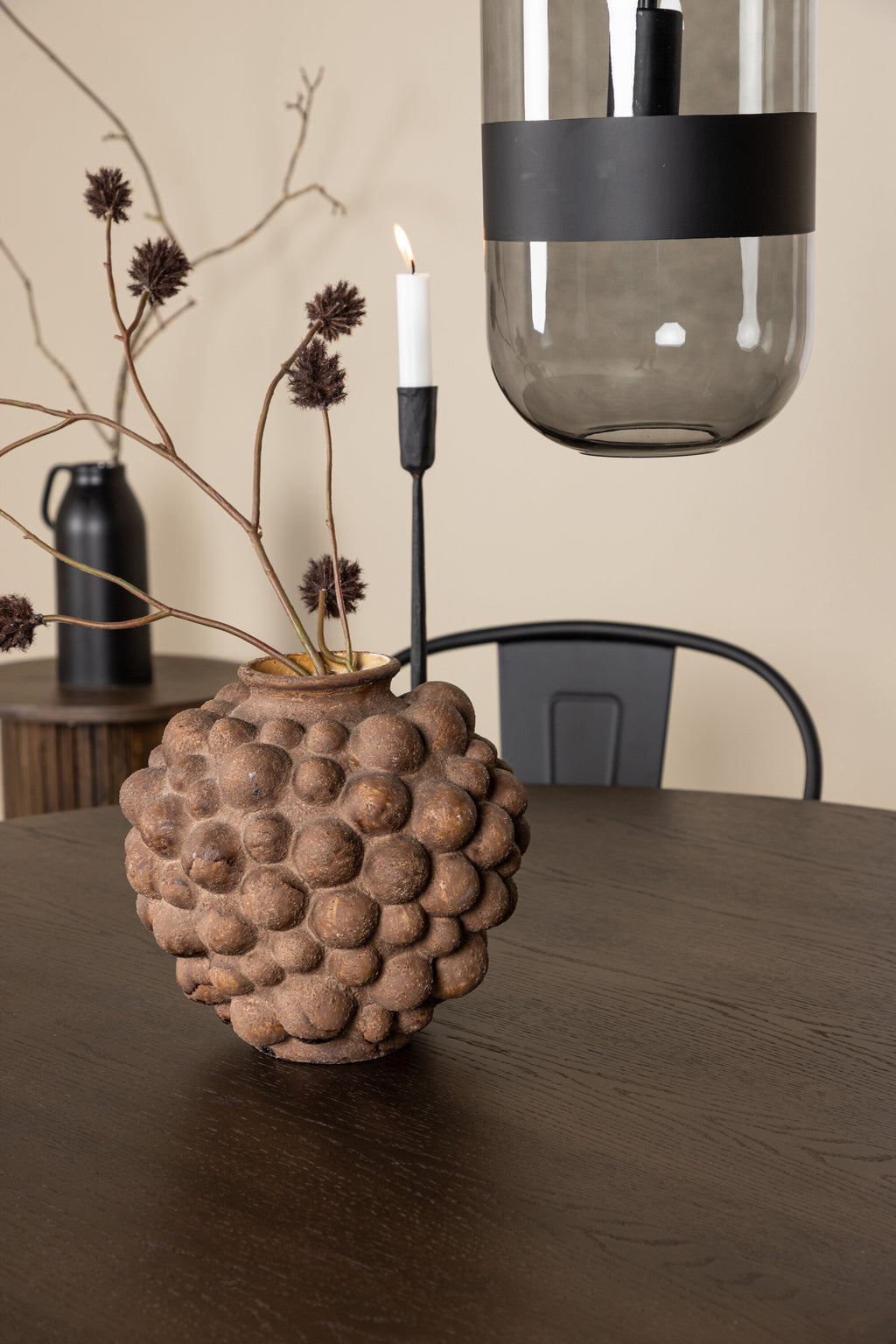 gr23033_5_m Stone Round Dining Set Rundes Essgruppen Set