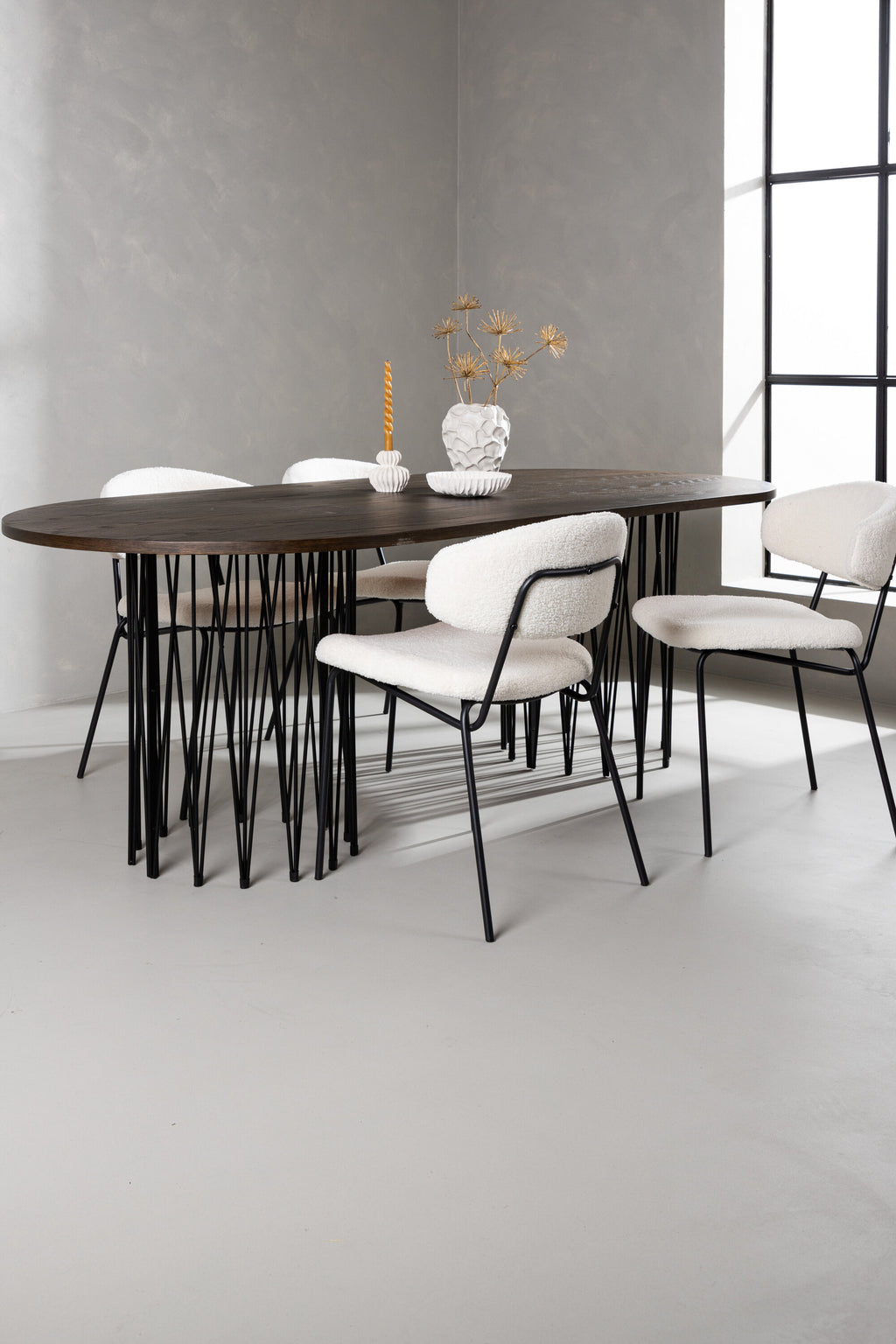gr23037_4_m Stone Oval Dining Set Ovales Essgruppen Set