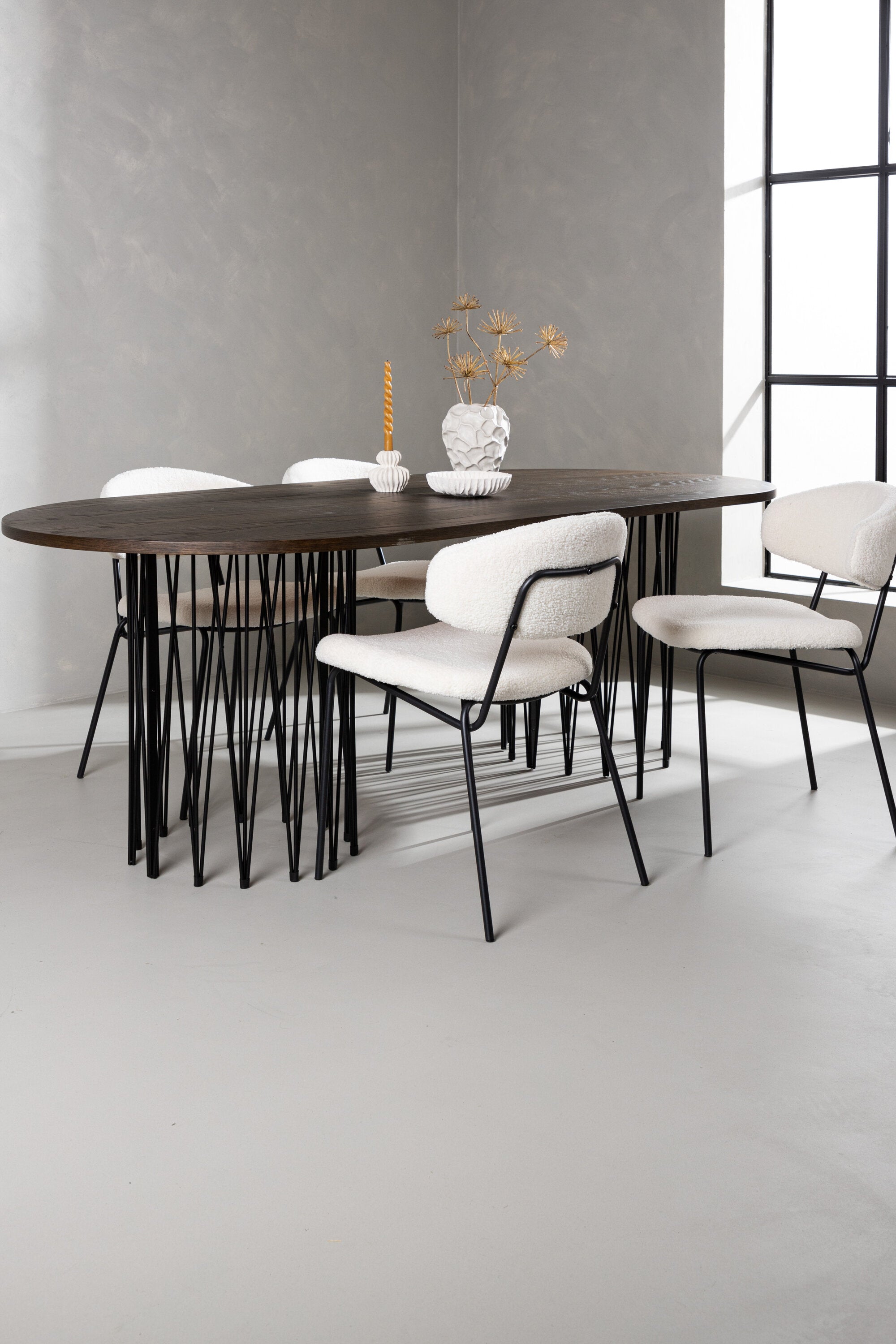 gr23037_4_m Stone Oval Dining Set Ovales Essgruppen Set