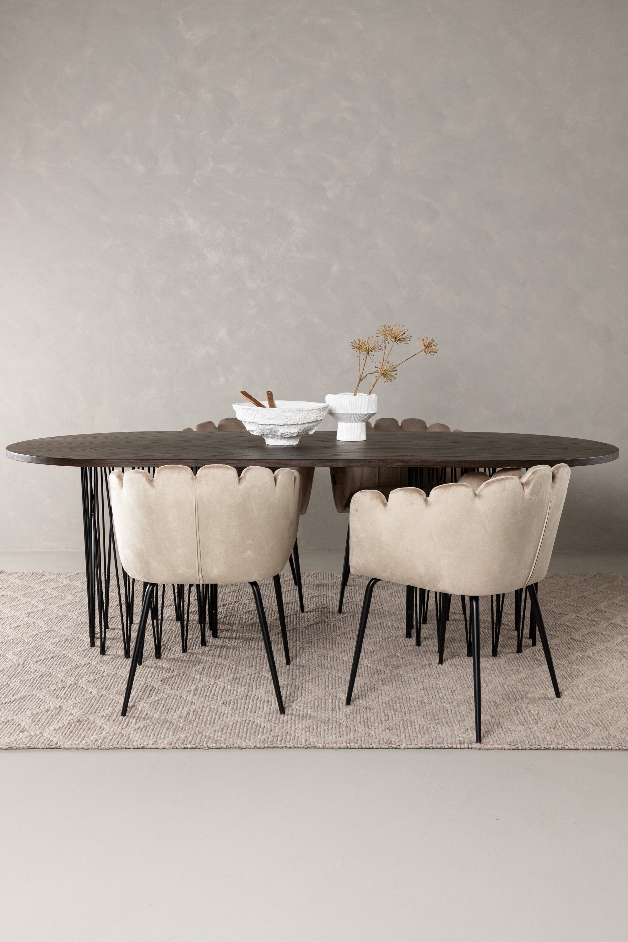 gr23041_3_m Stone Oval Dining Set Ovales Essgruppen Set